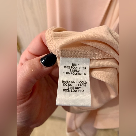 Lulus Here's to Us Blush Pink High-Low Wrap Dress Size Large - Picture 10 of 10